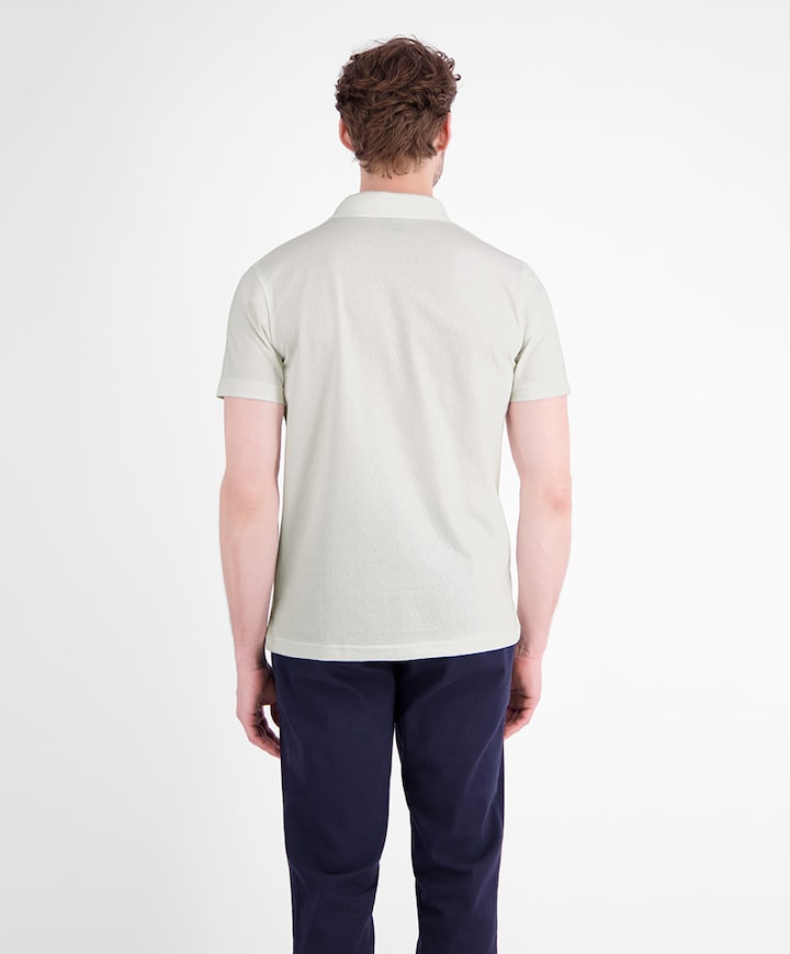Heren polo ecru