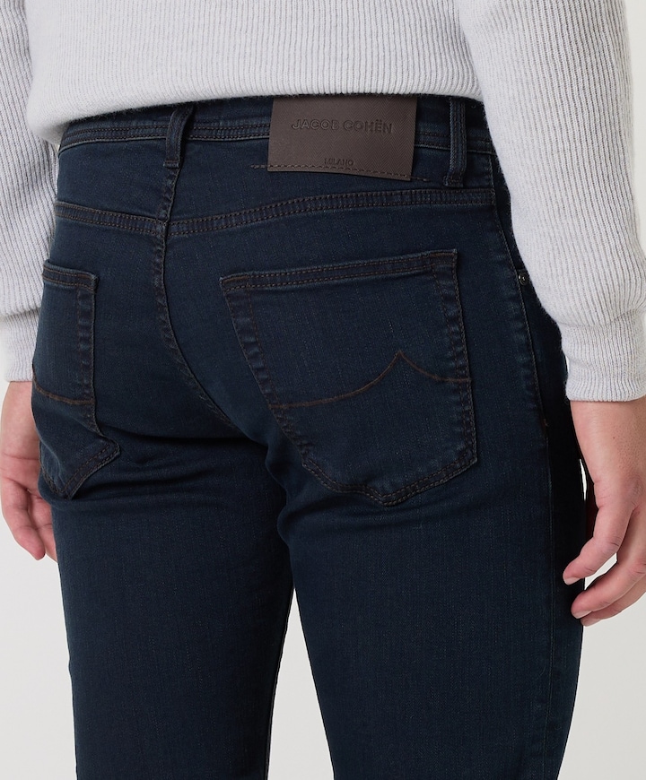 Nick Slim 5 pkt heren jeans blauw