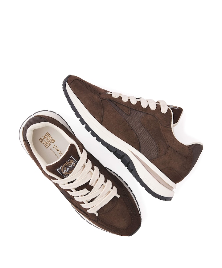 Usher Riggs dames sneakers bruin