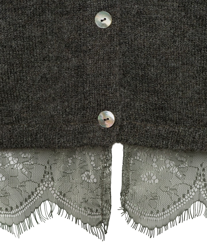 Dames vest groen