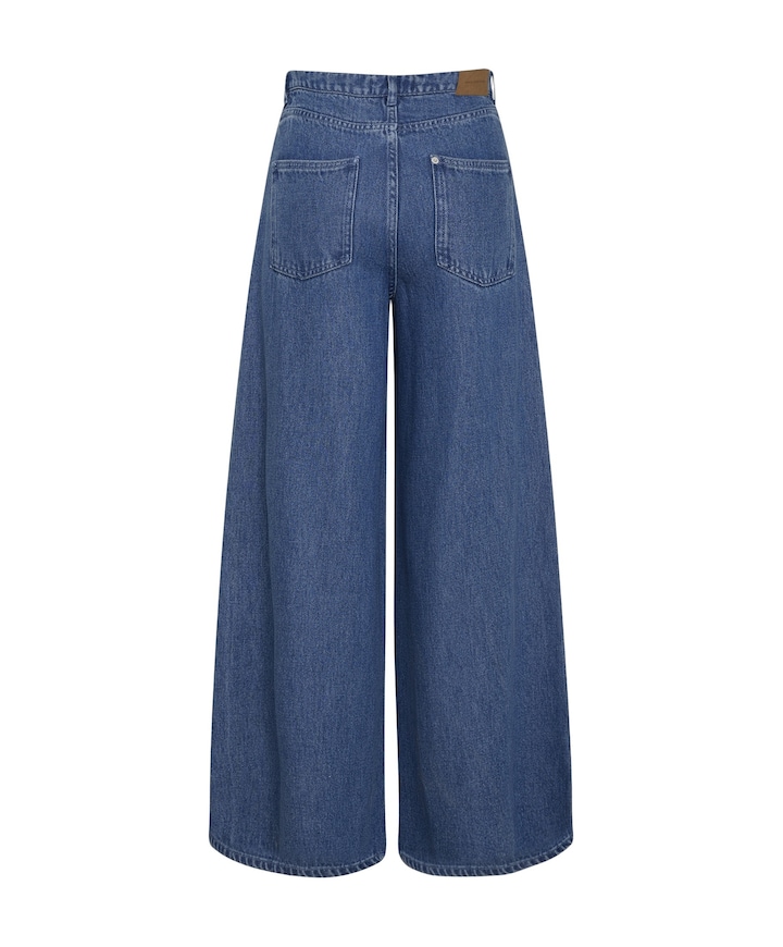 MSCHAgo Rue Wide Long dames jeans blauw
