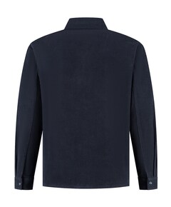 Heren overhemd lange mouw blauw