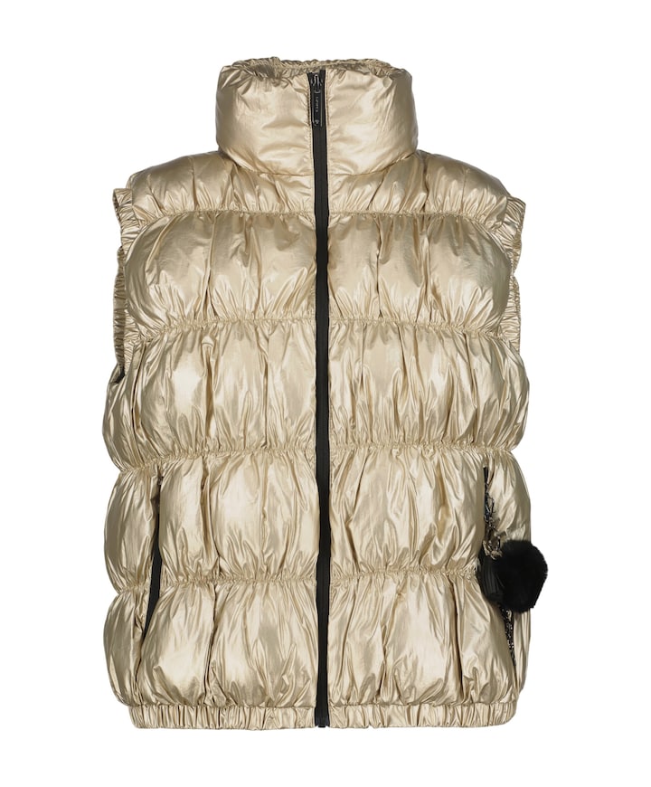 Dames bodywarmer goud