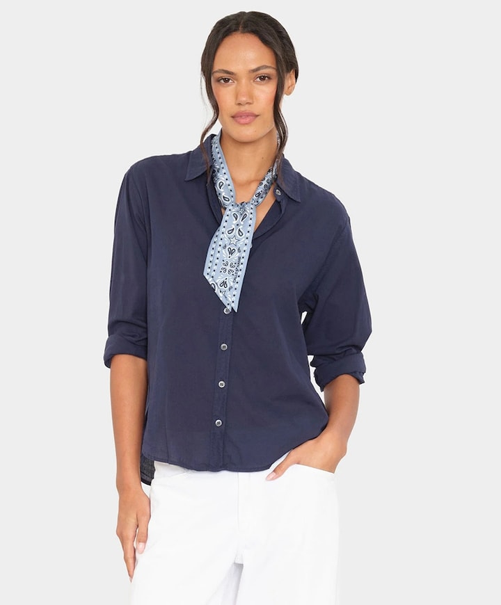 Dames blouse blauw