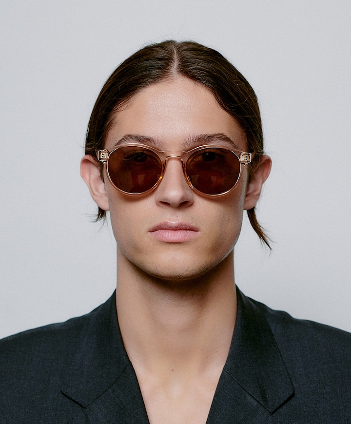 Uniseks zonnebril beige