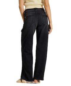 Baggy dames jeans zwart
