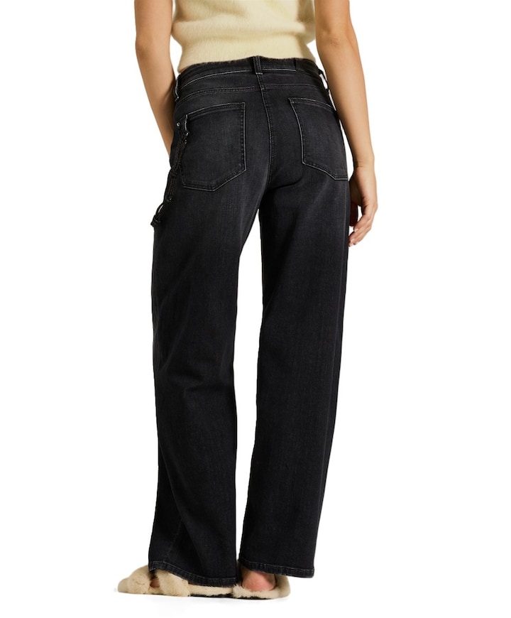 Baggy dames jeans zwart