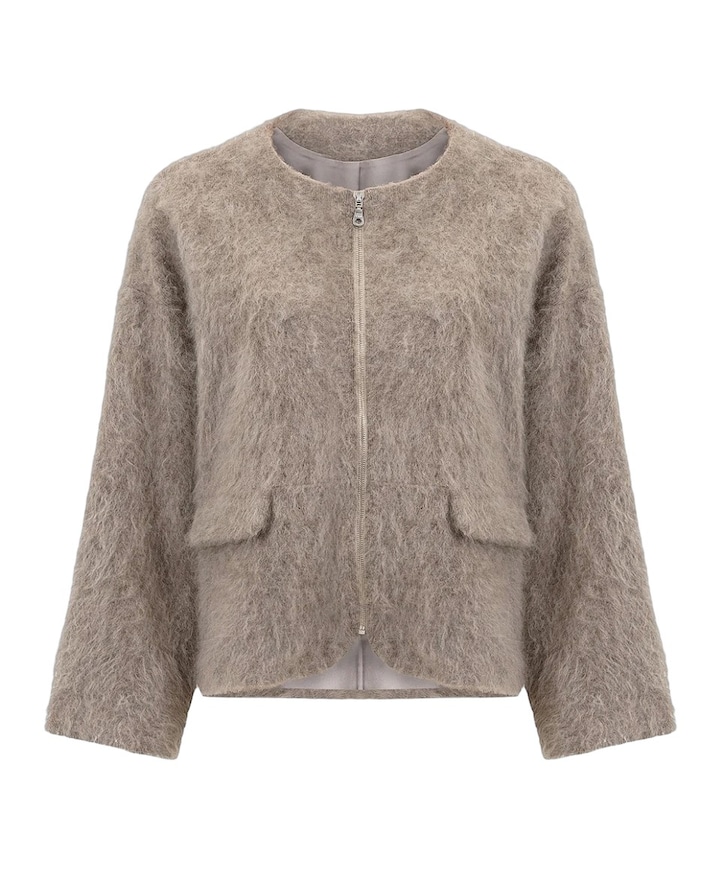 Dames vest grijs