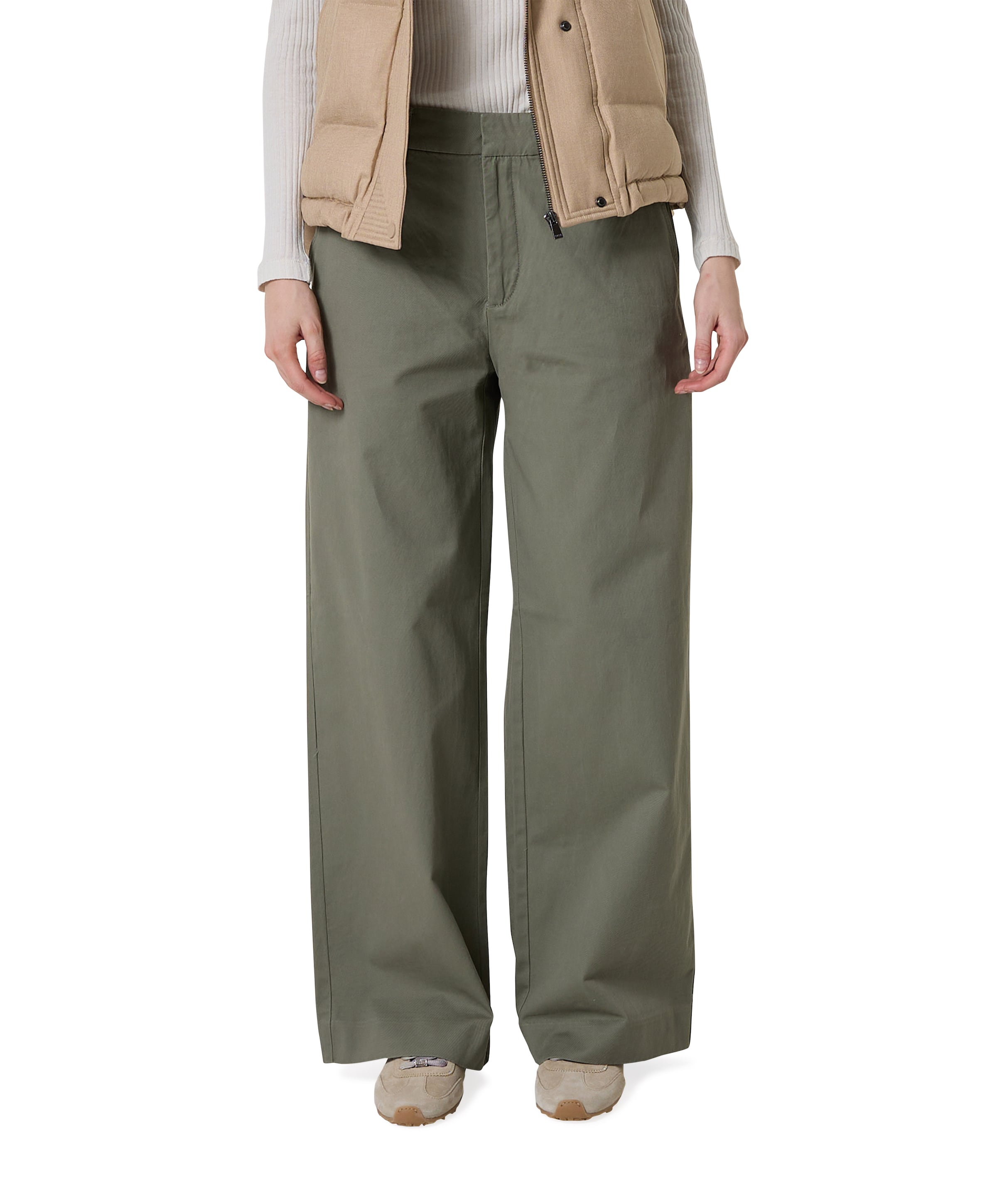 DIAZIW WIDE PANTS dames broek groen