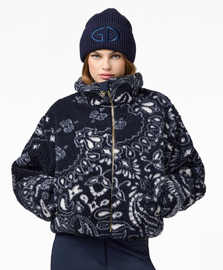 Dames ski-jas blauw