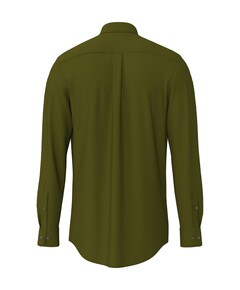 Heren overhemd lange mouw groen
