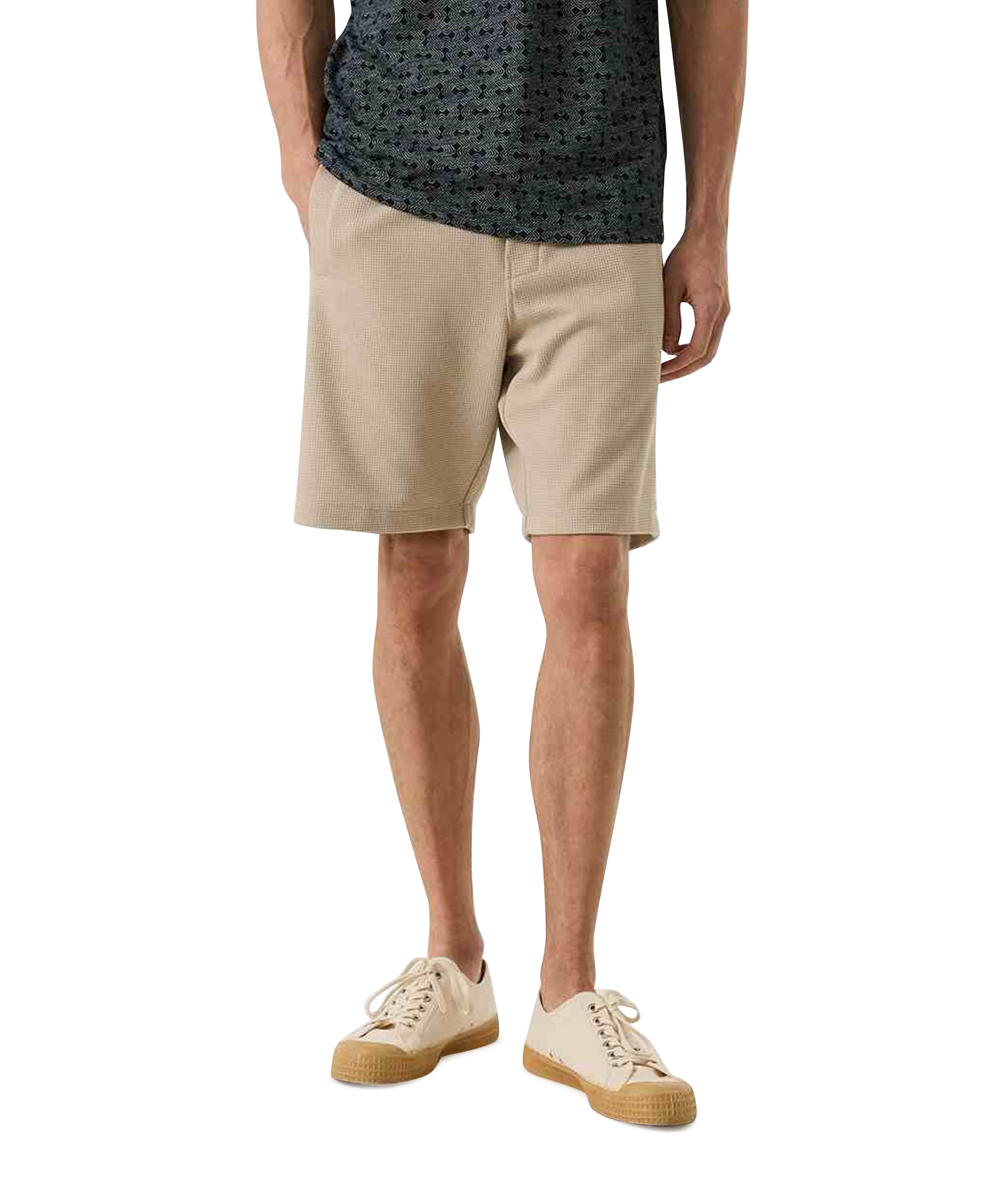 Q261117_men`s short heren korte broek beige