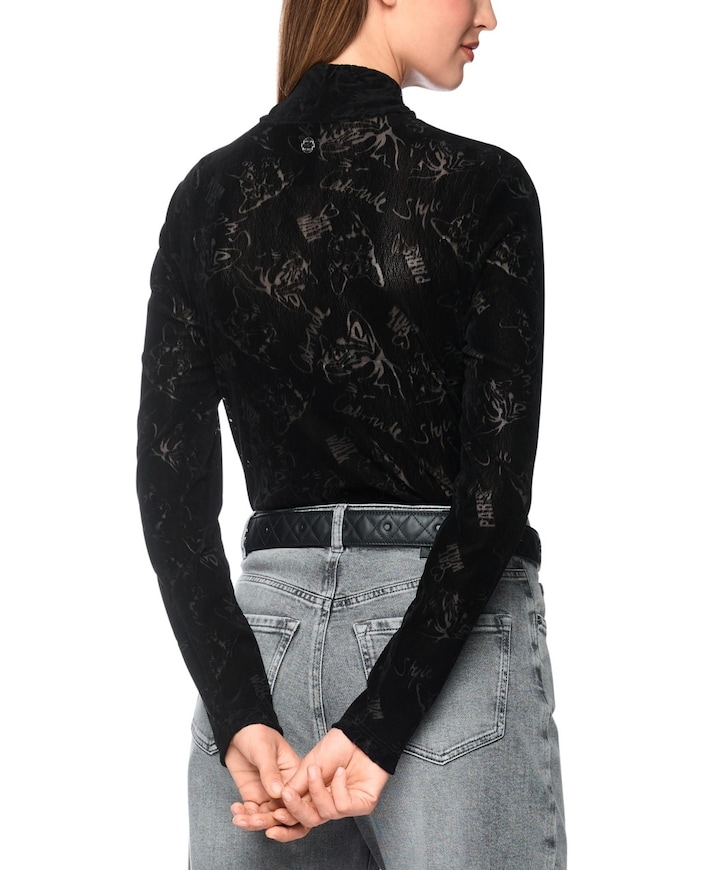 Dames longsleeve zwart