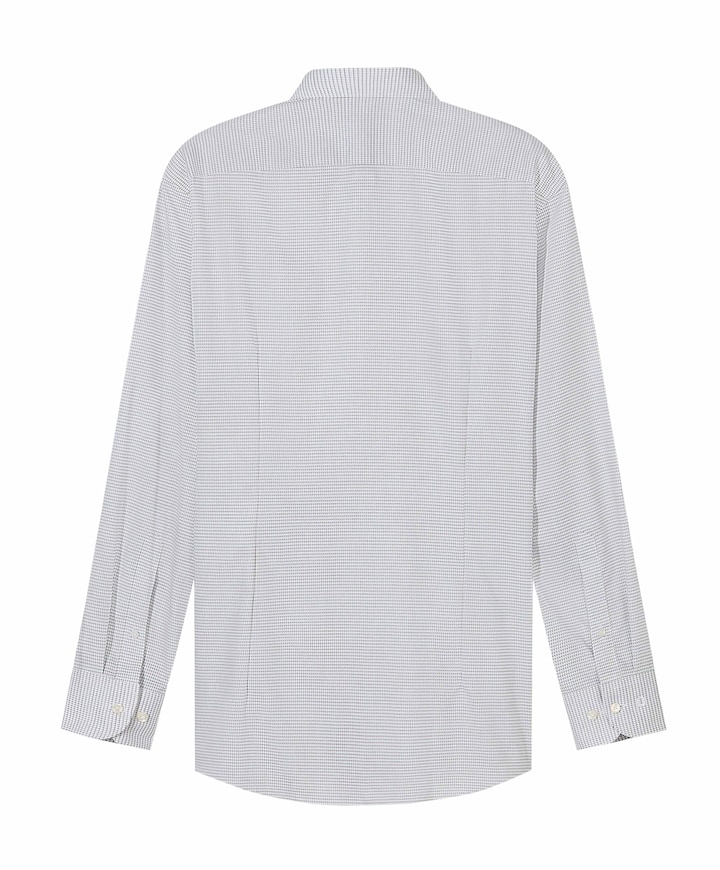 Heren overhemd lange mouw beige