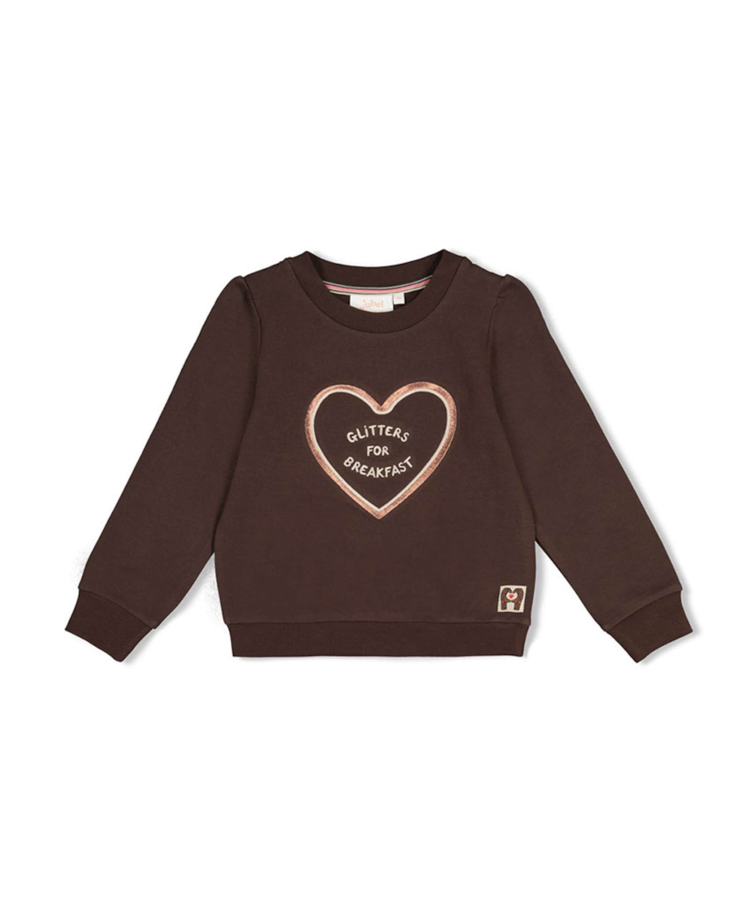Meisjes sweater bruin