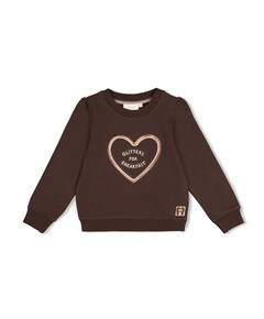 Meisjes sweater bruin