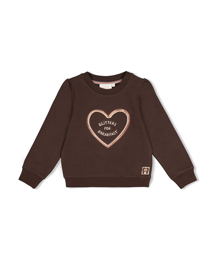 Meisjes sweater bruin