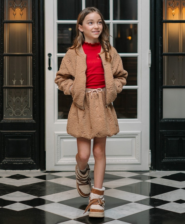 Meisjes longsleeve rood