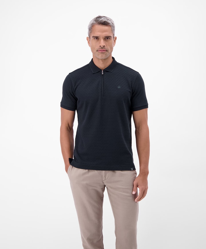 Heren polo blauw