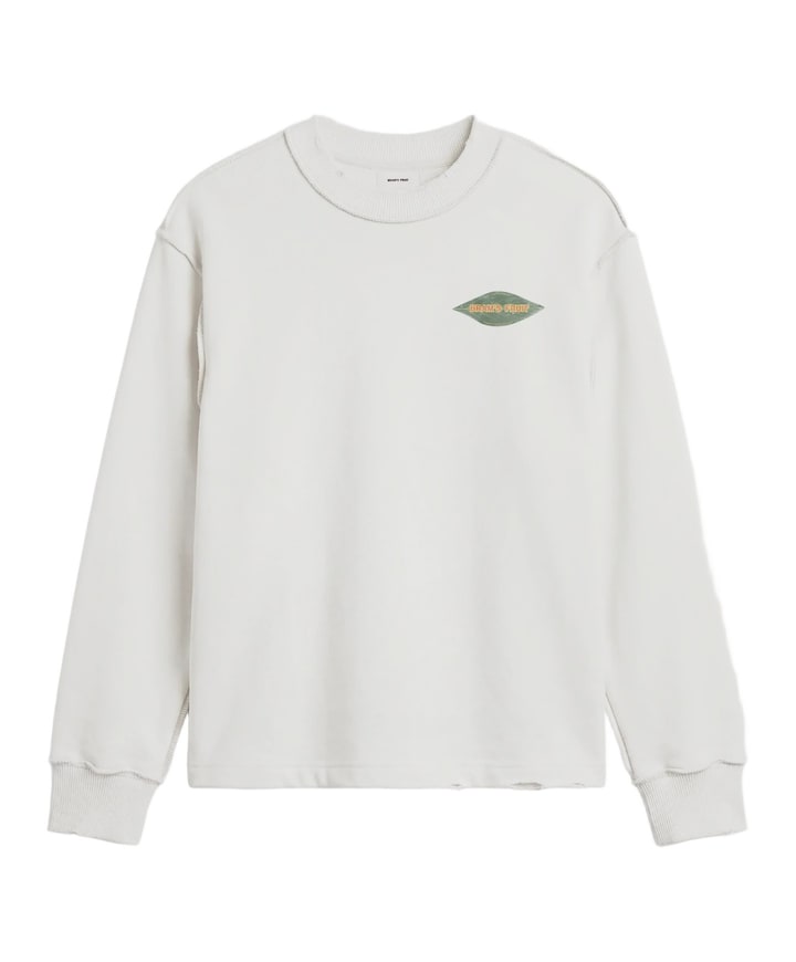 Heren longsleeve ecru
