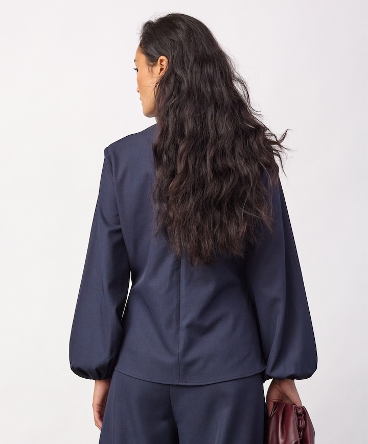 Dames blouse blauw