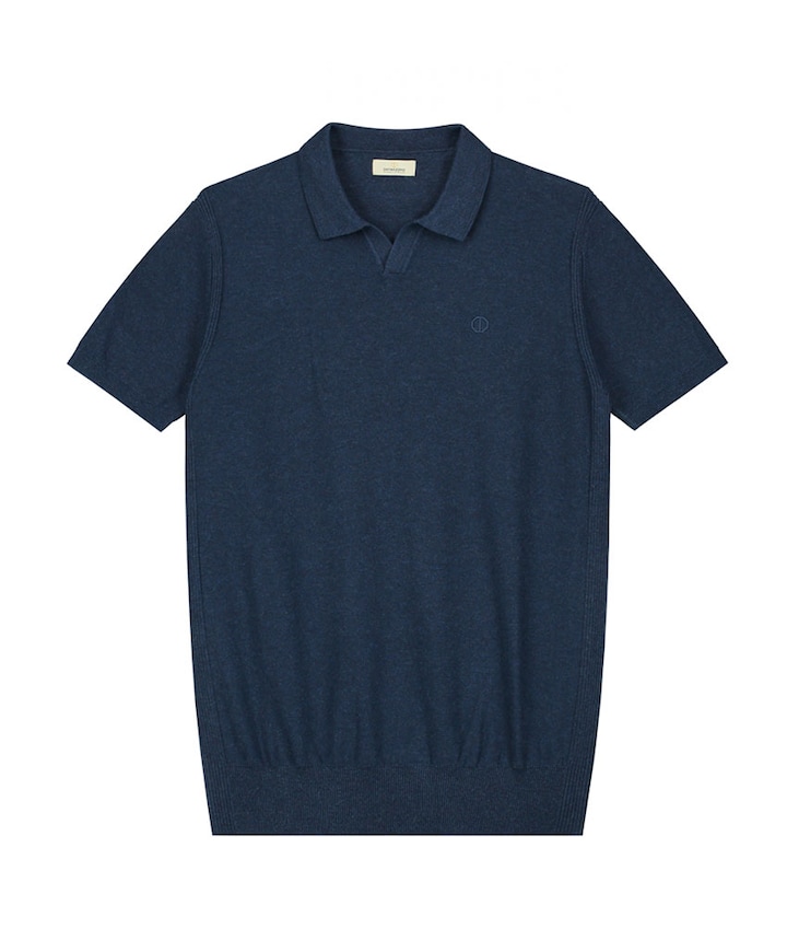 Heren polo blauw