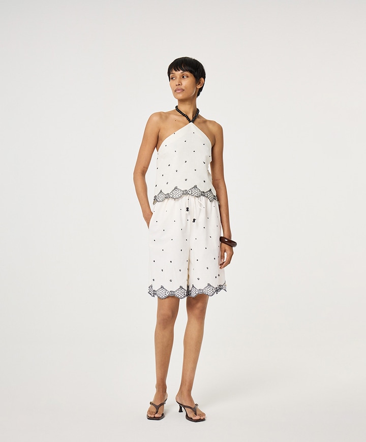 Bohdi dames korte broek ecru