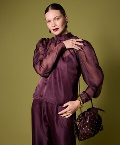 Dames blouse bordeaux