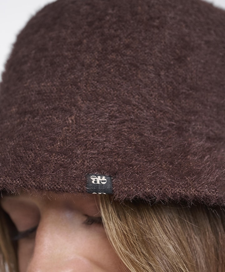 Dames bucket hat bruin