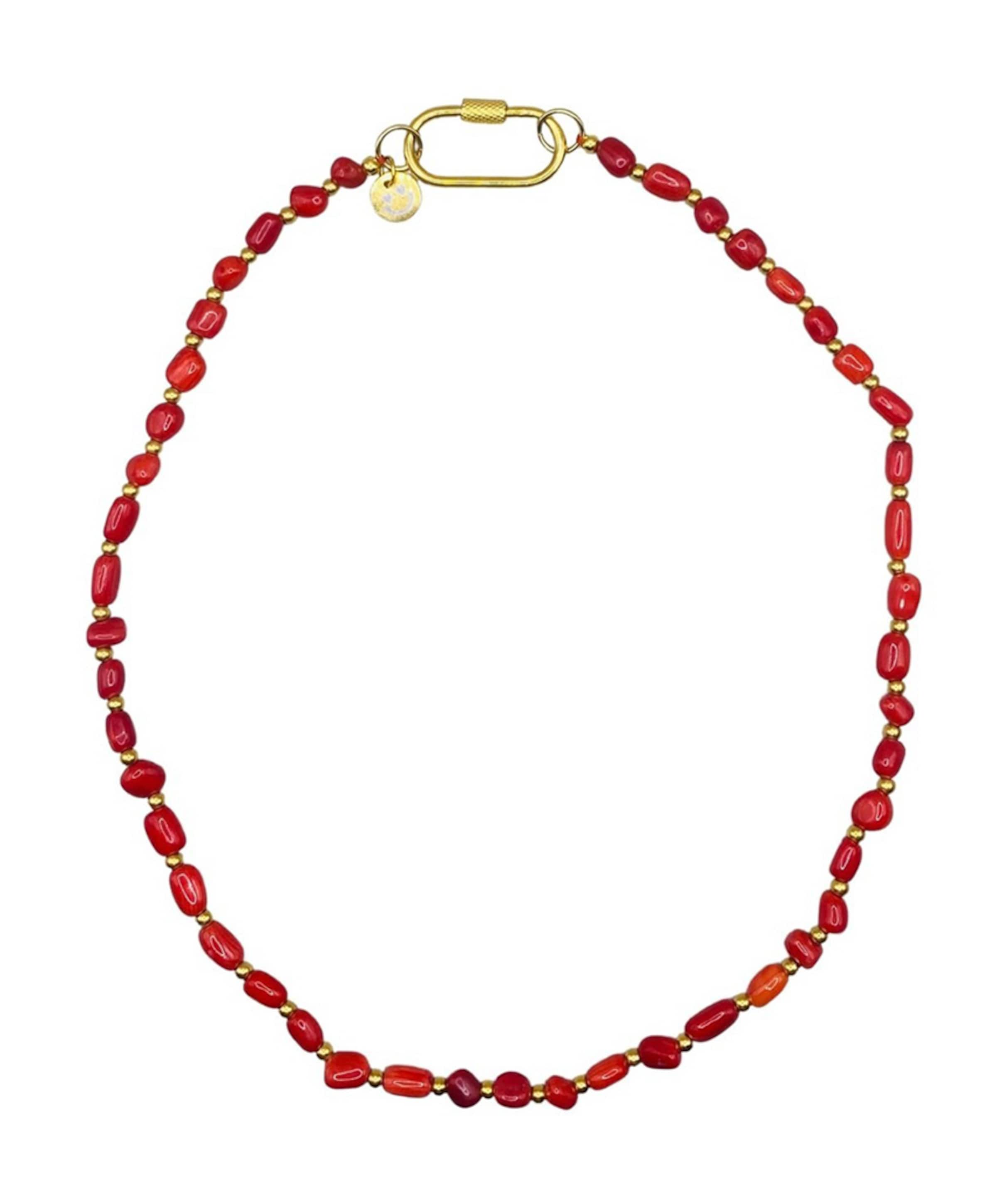 Dames ketting rood