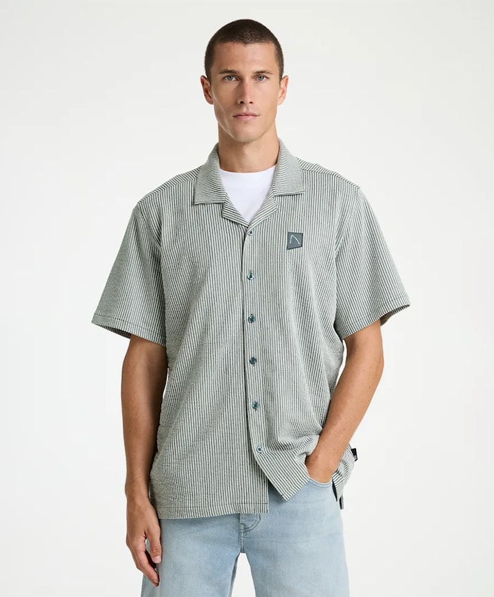 Heren overshirt groen