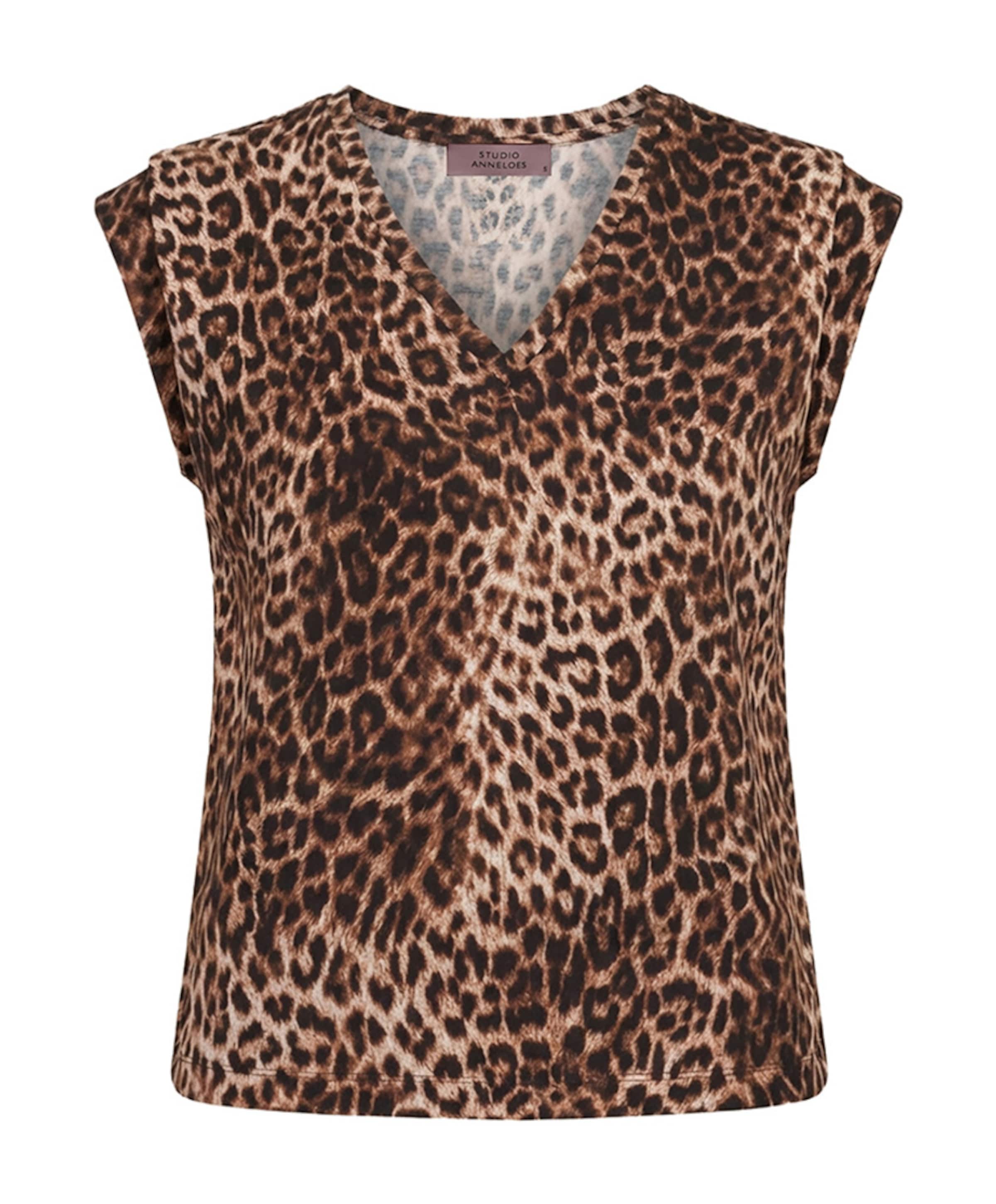 Dames top bruin