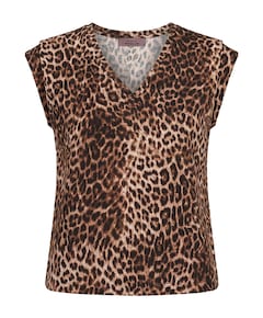 Dames top bruin