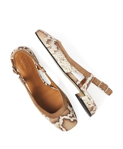 Julie Xena dames slingbacks bruin