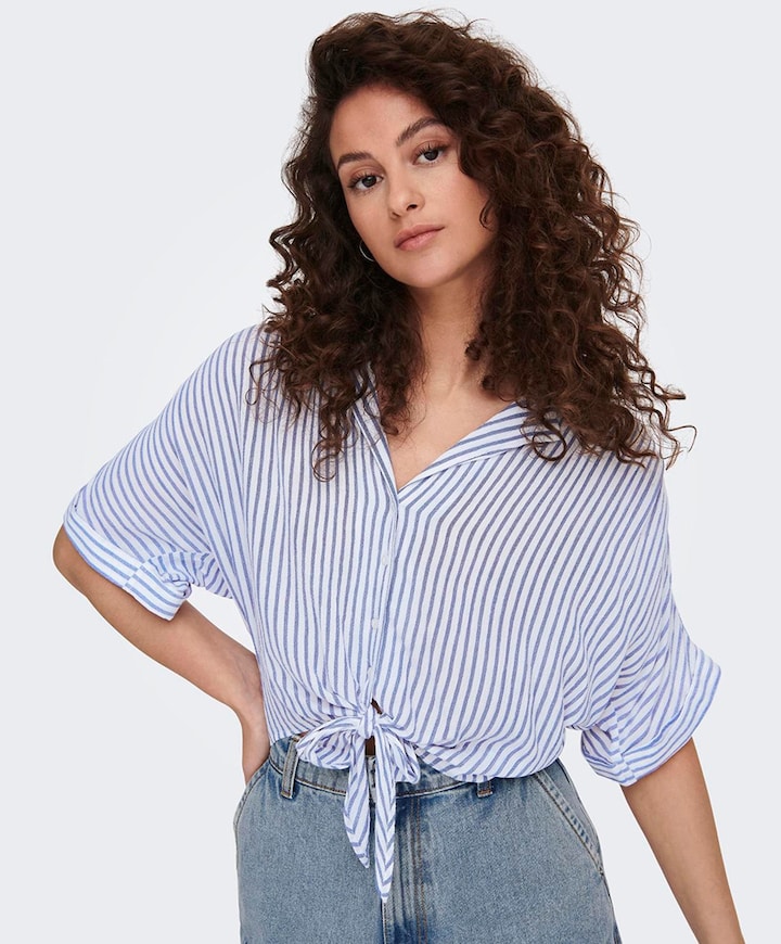 Blouse blauw