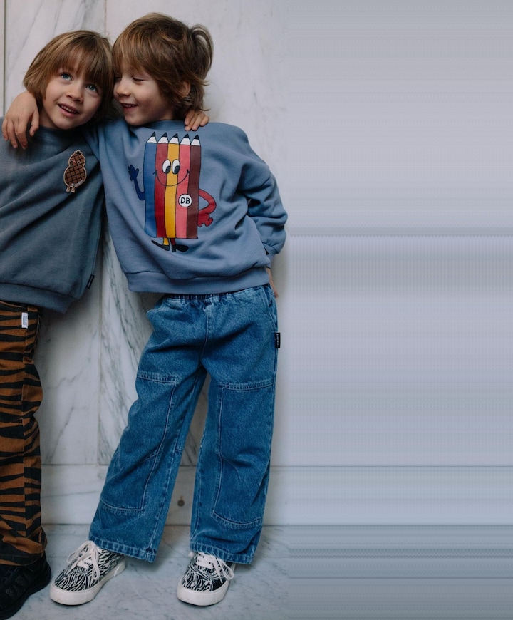 Swaggy samu uniseks jeans blauw