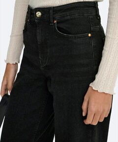 ONLMADISON BLUSH HW WIDE DNM CRO099 dames jeans zwart