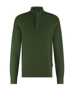 Trui met rits groen