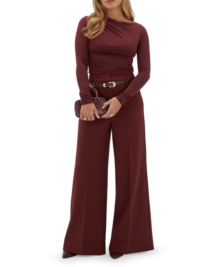 SKY dames broek bordeaux