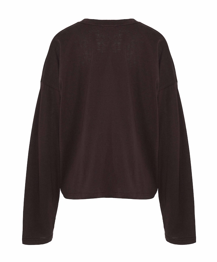 Dames longsleeve bruin