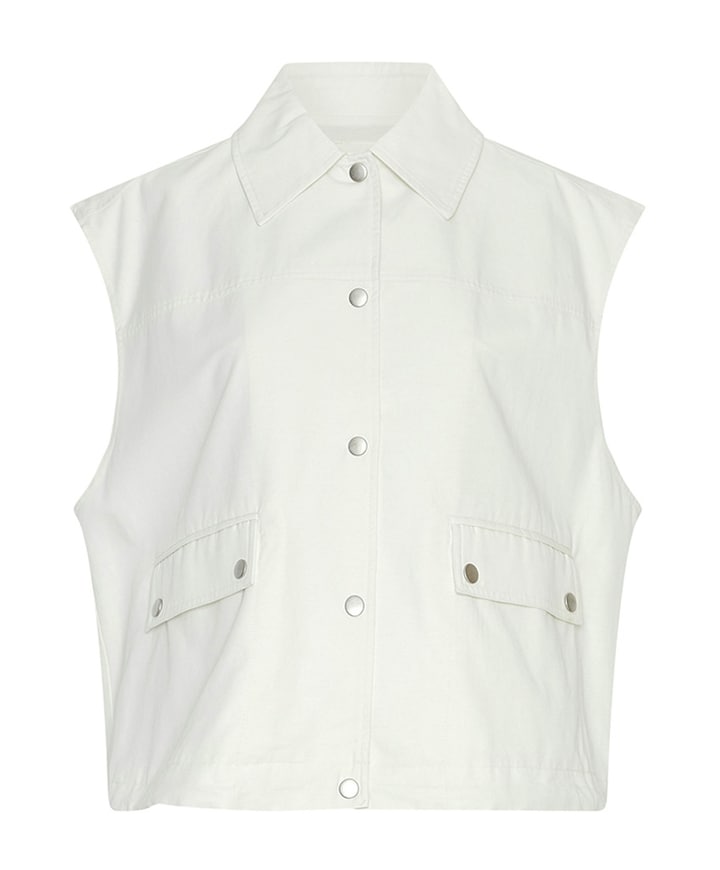 Dames gilet ecru