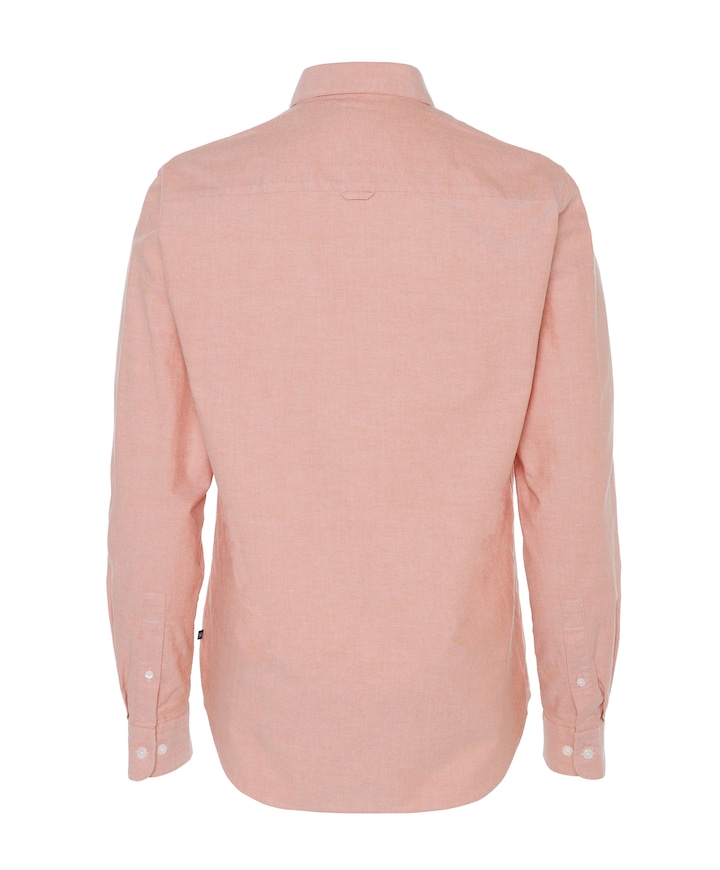 Heren overhemd lange mouw roze