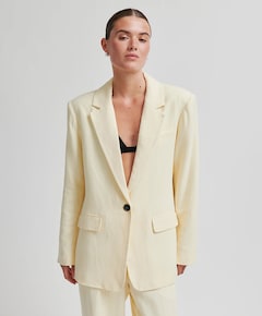 Dames blazer geel