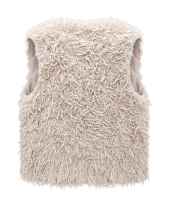 Dames gilet beige