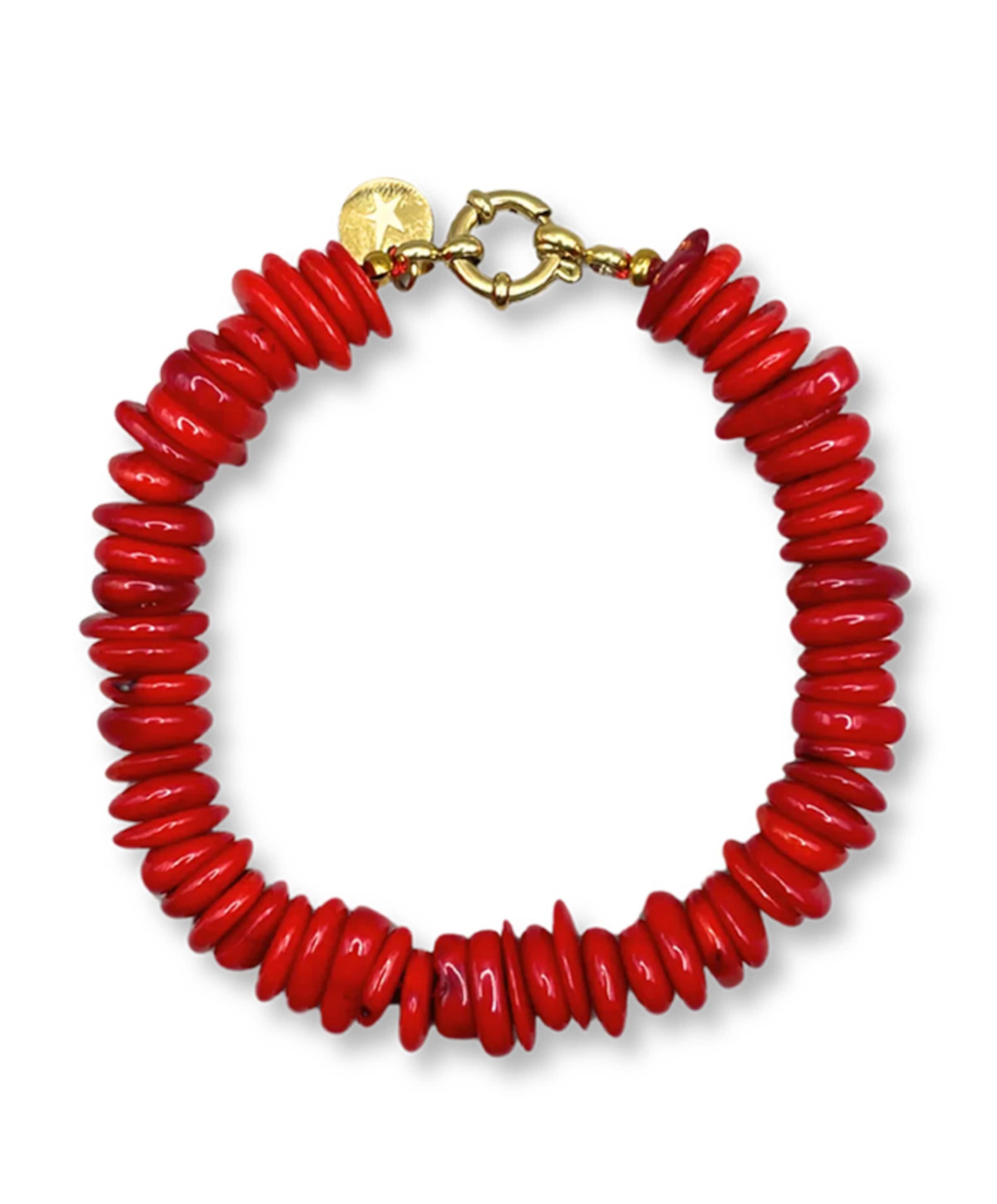 Dames armband rood