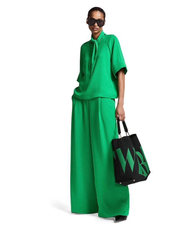 Kelsea Wide Leg dames pantalon groen