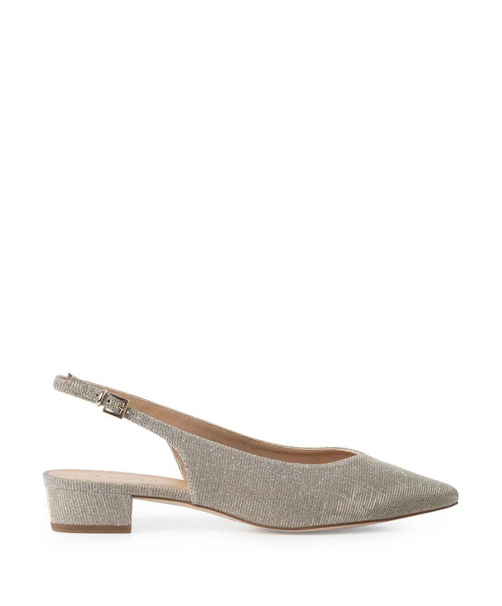 Women Sling dames slingbacks goud