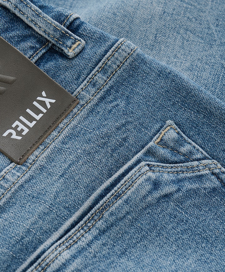 2611 Straight Wide Fit B. jeans blauw
