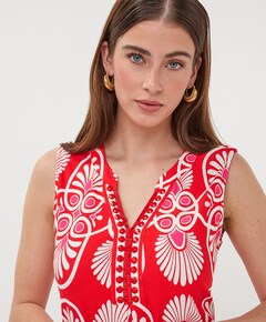 Dames jurk rood