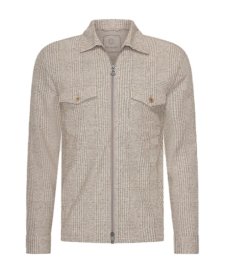 Heren overshirt beige